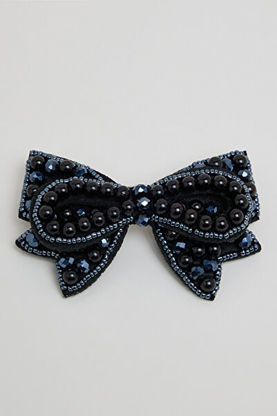 R&B Women's Black Embellished Hairclip