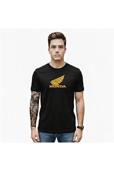 MotoRisk Honda Motorcycle Premium T-Shirt Model2 (Slim Fit Crew Neck)