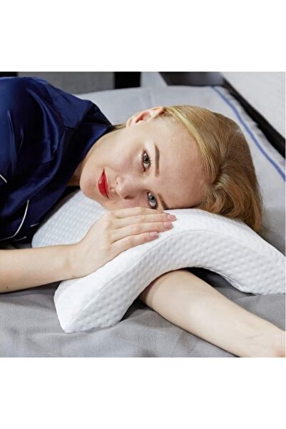 AL SAHIR GARMENT INDUSTRY L.L.C Arm Rest Memory Foam Pillow – Ergonomic Arm Tunnel Design for Side & Back Sleepers, Pressure Relie