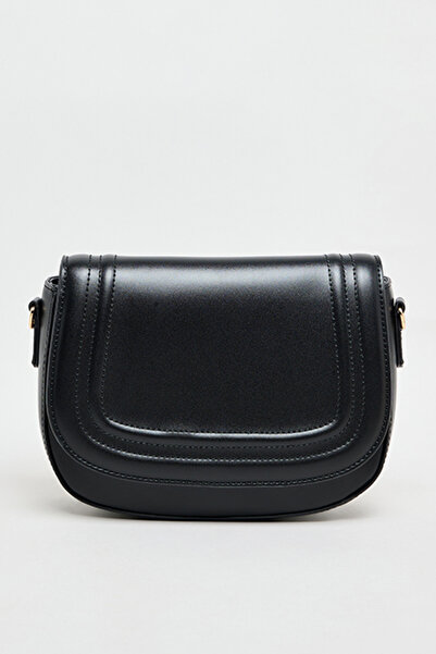 R&B Women's Black Solid Crossbody Bag