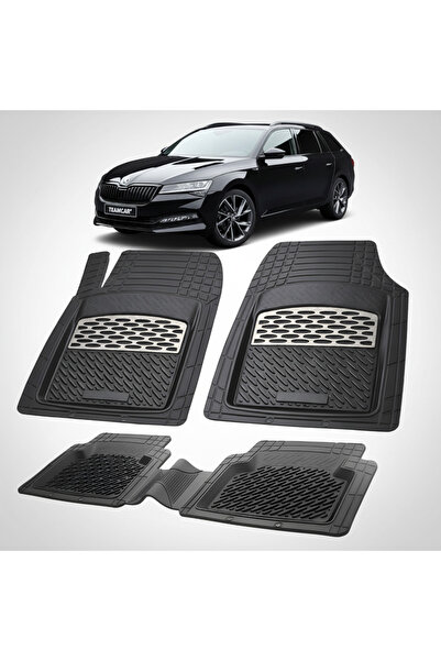 TEAMCAR Συμβατά λαστιχένια πατάκια δαπέδου Skoda Superb III Combi 20152023 | ...