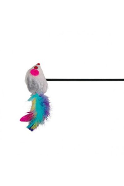 Trixie Jucărie pentru pisică cu șoarece și pene 50 cm