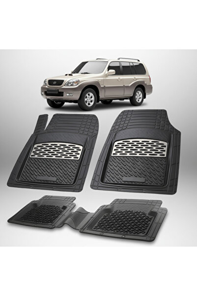TEAMCAR Hyundai Terracan 2001-2004 Πατάκια | Πατάκι από καουτσούκ | Ασημί