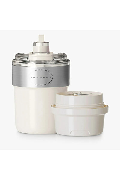 porodo Lifestyle Vacuum-Insulated Stainless Blender Cup – 320mL, USB-C Rechar...