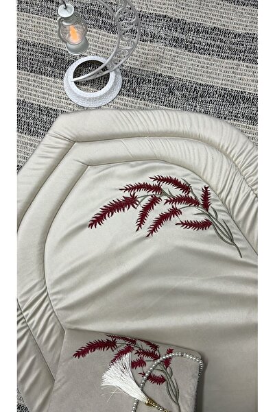 alzawia طقم سجادة اسفنج مبطن 2 سم ونصف مع شرشف صلاة خامة باردة