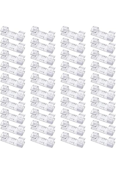 The Bros 40 Pieces Cable Clips, Transparent Cable Management Clips, Strong Se...