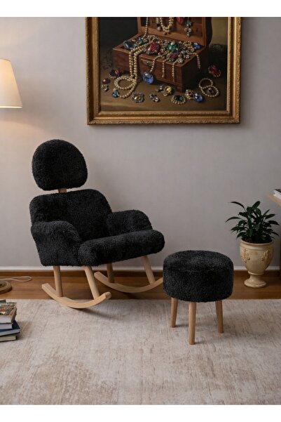 BEYLERBEYİ Sallanan koltuk ve puf, Başı ayarlanabilir TV koltuğu ve puf