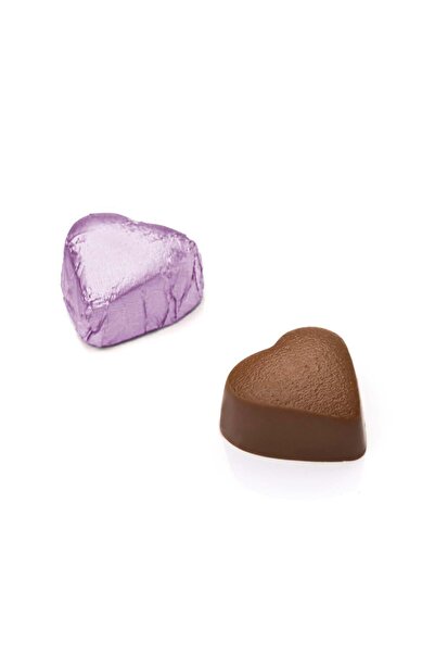 Melodi Çikolata Yaldız Mini Kalp Antep Fıstıklı Çikolata Pembe 500g