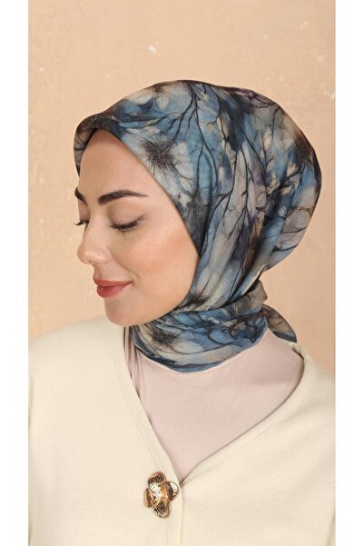 locella Soft Pamuk Eşarp Mavi