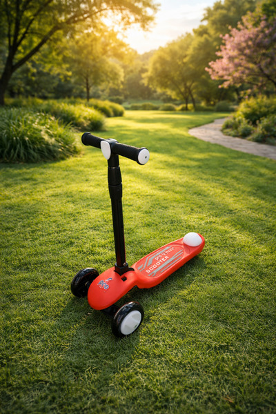 Rollino Pro Işıklı ve Katlanabilir 3 Tekerlekli Çocuk Scooter 3+YAŞ 50KĞ Kapa...