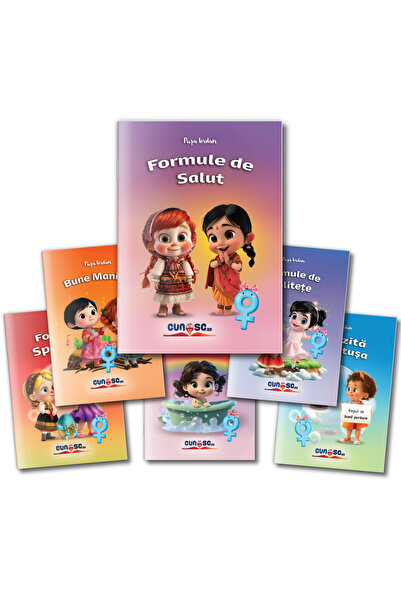 Cunosc.ro Setul Bune Maniere pentru Fetițe (6 cărți)