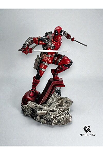 Figurista Deadpool Figür (3 Ekstra Parçalı) Koleksiyonluk 16K El Boyaması Reç...