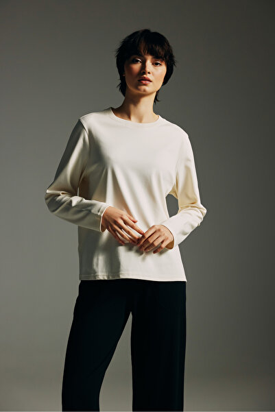 Hays Kadın Pamuklu Uzun Kollu T-shirt