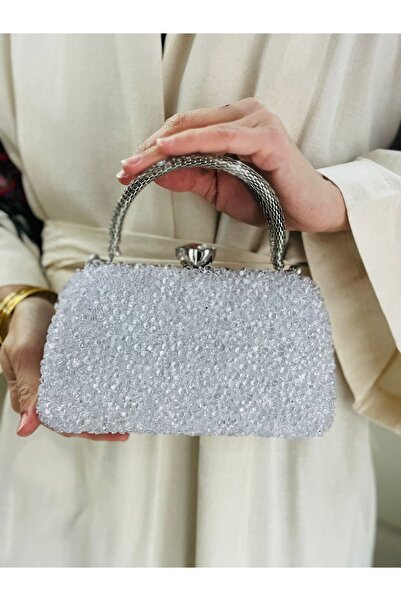 Çanta Trend Women's Stoned Double Handle Women's Young Wedding Nikah Prom Gra...