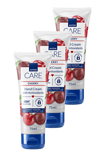 AVON Care Kiraz Kokulu El Kremi 75 Ml. Üçlü Paket