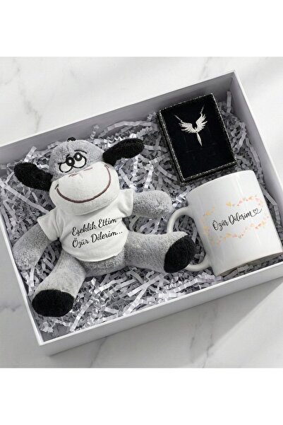 vegahediye v vega Özür Dilerim Hediye Seti - Barışma, Özür Hediyesi (Peluş Eş...