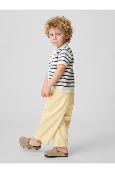 GAP Erkek Bebek Sarı UltraSoft Pull-On Barrel Pantolon