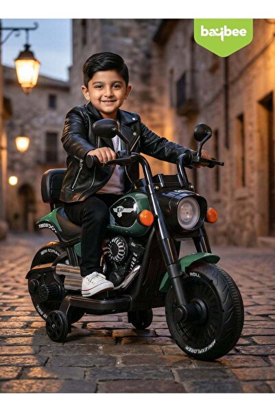 BAYBEE Classic Electric Bike for Bike | Ride on Kids bike with Rechargeable B...