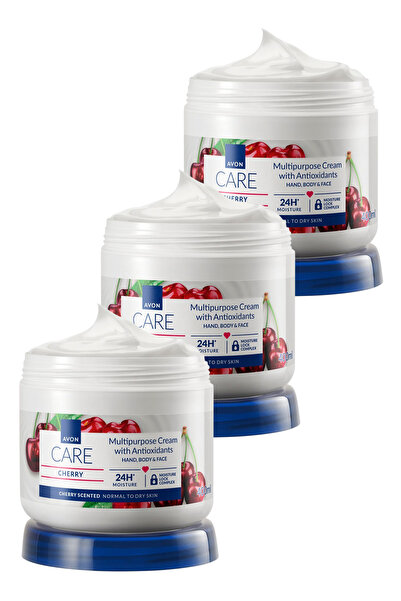 AVON Care Cherry Scented Multi-Purpose Cream 400 Ml. Triple Pack