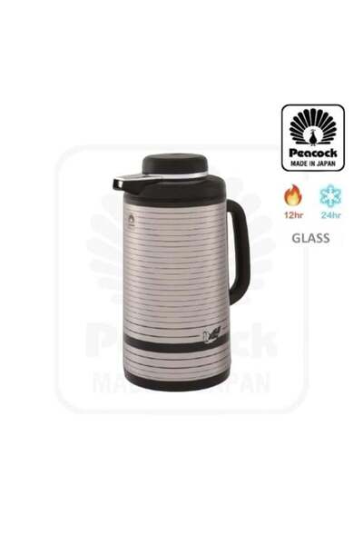 Generic Japanese Tea Thermos 1.9L Silver/Black