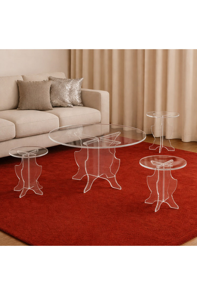 Trendat Sheer Acrylic table set