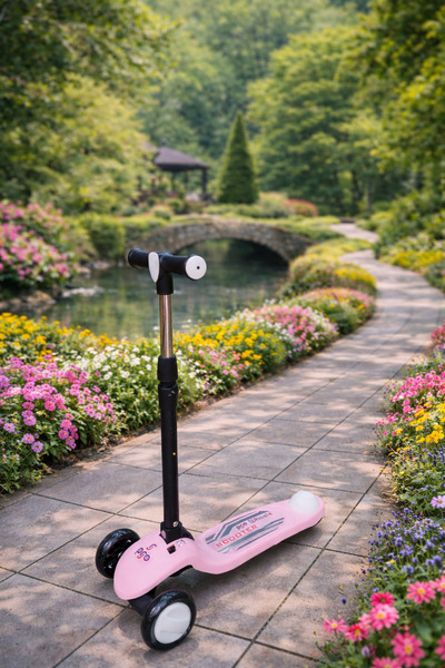 Rollino Pro Işıklı ve Katlanabilir 3 Tekerlekli Çocuk Scooter 3+YAŞ 50KĞ Kapa...