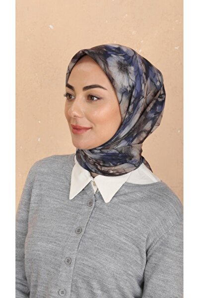 locella Soft Pamuk Eşarp Lacivert