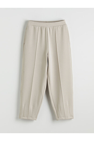 LC Waikiki Γυναικείο παντελόνι φόρμας με ελαστική μέση σε γκρι χρώμα, μοντέλο...