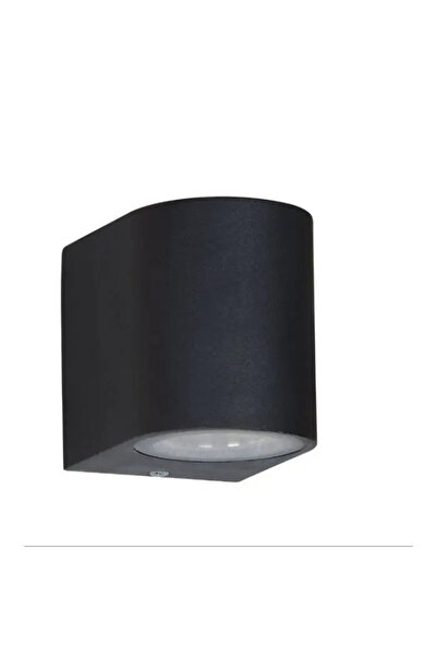 Well Lampă de perete exterioară Shellon-1, GU 10, IP 54, neagră, aluminiu