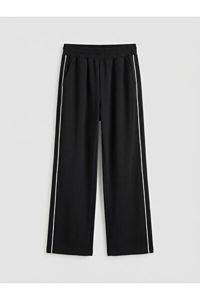 LC Waikiki Black Elastic Waist Modal Blend Women's Sweatpants from Güli̇s Gi̇...