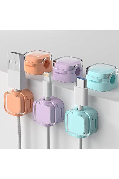 The Bros Magnetic Cable Clips, 6 PCS Adjustable Cord Holder Management, Adhes...