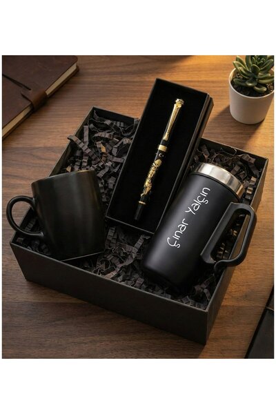 vegahediye v vega Kişiye Özel Atatürk Kabartmalı Roller Kalem & Bardak Termos...