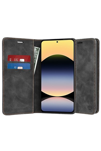 SKYDDAR INNOVATION Husă pentru Xiaomi Redmi Note 14 4G, portofel moale, portc...