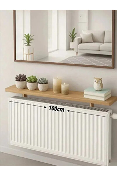 Zümra Ahşap Atlantik Çam Rengi Petek Üstü Raf 100 cm