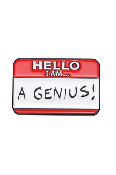 Cloud Pins Brooch, hello, I'm a genius