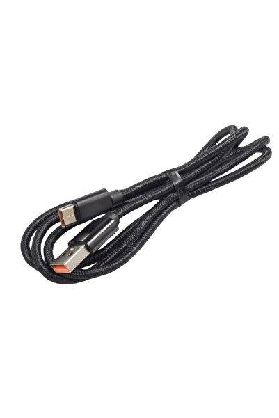 Genel Markalar USB-A to Type-C Örgülü Hızlı Şarj Kablosu - 1 Metre