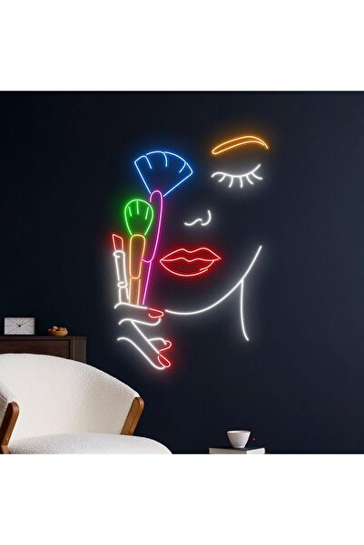 Slasa Nail Salon Hair Washing Cutting Styling LED Neon Sign Wall Decor 40x60 cm