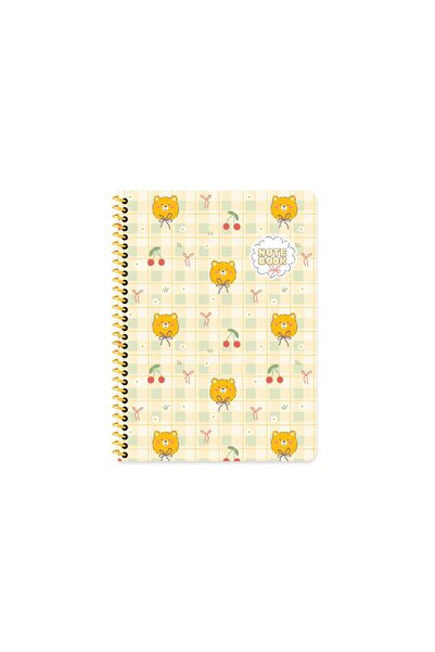 KESKİN COLOR Keskin 16.5 X 22.5 Checkered Cardboard Cover Kawaii Notebook - T...