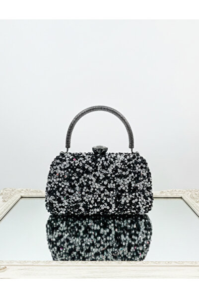 Çanta Trend Women's Stoned Double Handle Women's Young Wedding Nikah Prom Gra...