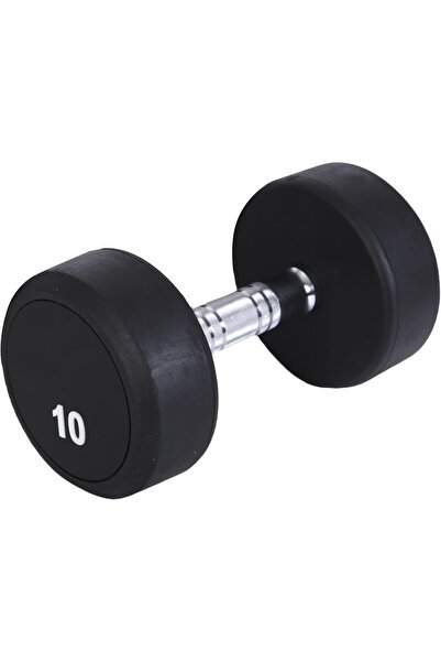 Endless دمبل ثابت بوزن 10 كجم مغطى بالمطاط | وزن مانع للانزلاق مناسب لصالة ال...