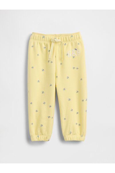 GAP Bebek Sarı VintageSoft Terry Logo Jogger Eşofman Altı