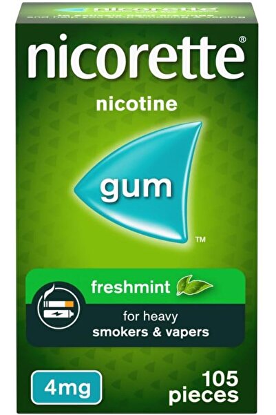 Johnson Nicorette علكة نيكوريت بنكهة النعناع المنعش 4 ملغ (105 قطعة)