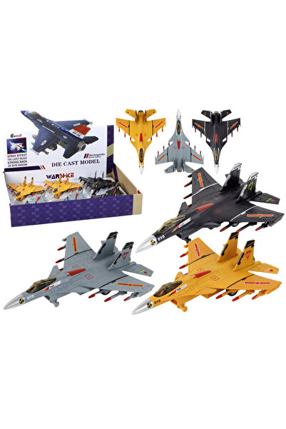 LEAN Model de avion cu acționare prin frecare, gri, negru sau galben