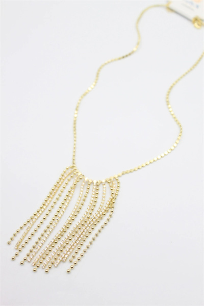 Generic Brand Smashing chain dangle necklace - gold