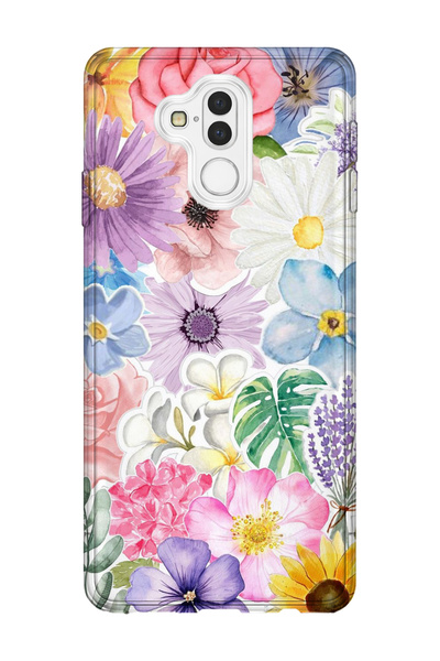 lelia حافظة هاتف شفافة مطبوعة متوافقة مع هاتف هواوي ميت 20 لايت |   مجموعة فل...