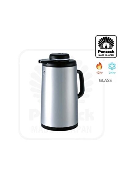 Generic Japanese Tea Thermos 1 Liter Silver/Black