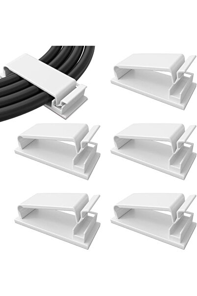 The Bros 30 Pcs Self Adhesive Cable Management Clips, Large Cable Organizers ...