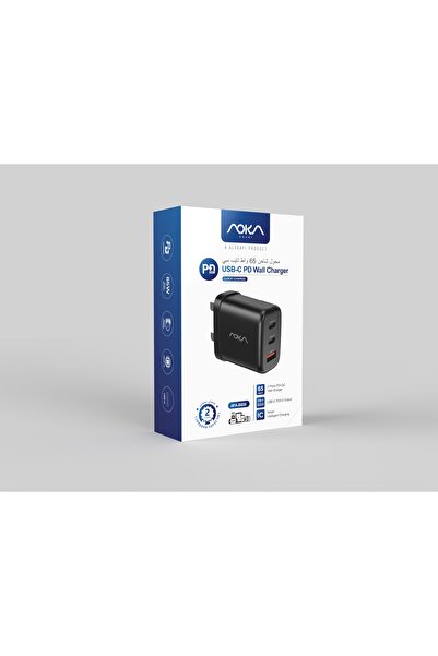 AOKA SMART AOKA 65W USB-C/A Fast Charger for iPhone 16/15, Galaxy S24/23, iPa...