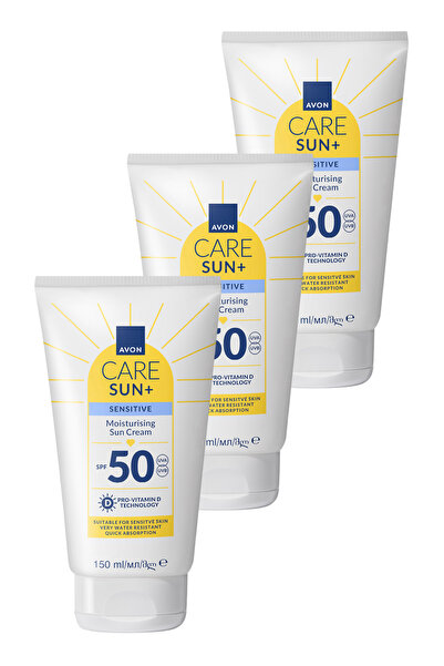 AVON SUN+ PROTECT Hassas Ciltler İçin Nemlendirici Güneş Kremi SPF 50 150 Ml....