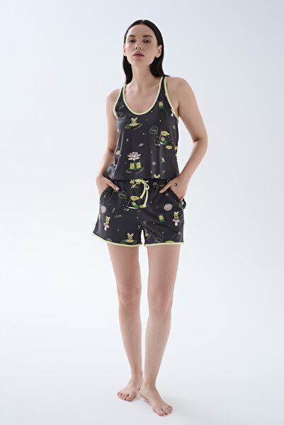 Hays Kadın Pamuklu İnce Askılı Atlet Şortlu Takım